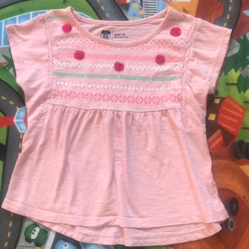 Floral girls shirt
